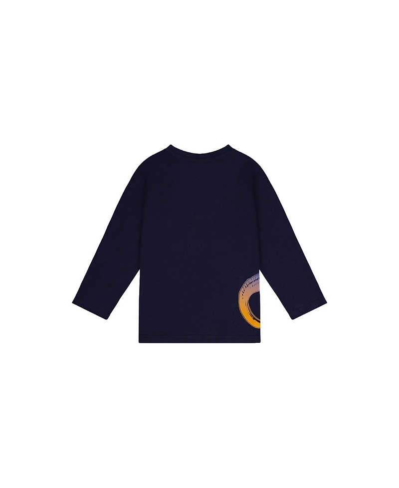 Deux par Little and Big Boy 6-12 Long Sleeve Cotton T-Shirt