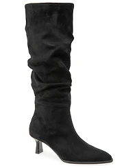 Kensie Women's Ulysse Slouch Knee-High Kitten Heel Boot