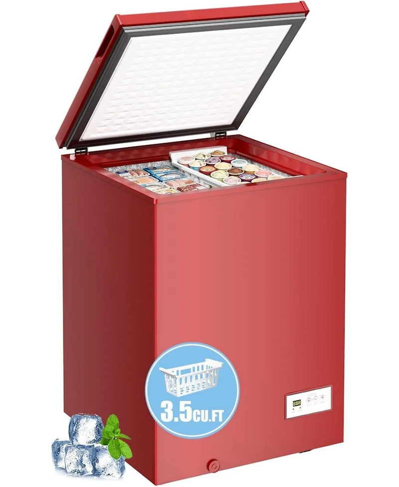 Cowsar 3.5 Cu. Ft. Chest Freezer with Digital Thermostat