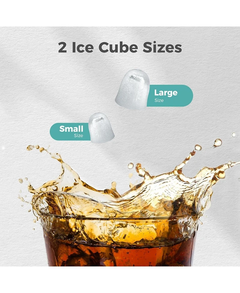 Cowsar Countertop Ice Maker, 8 Ice Cubes in 6 Minutes