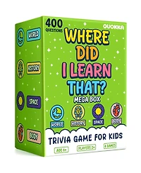 Quokka Trivia Games for Kids - Fun Card Game Family Night Educational Cards Kids, and Adults