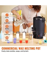Yobtop Wax Melter - 6.5L Electric Wax Melting Pot, Easy Pour Spout, 9-Level Temp Control, for Candle Soap Cream Making, Home or Business
