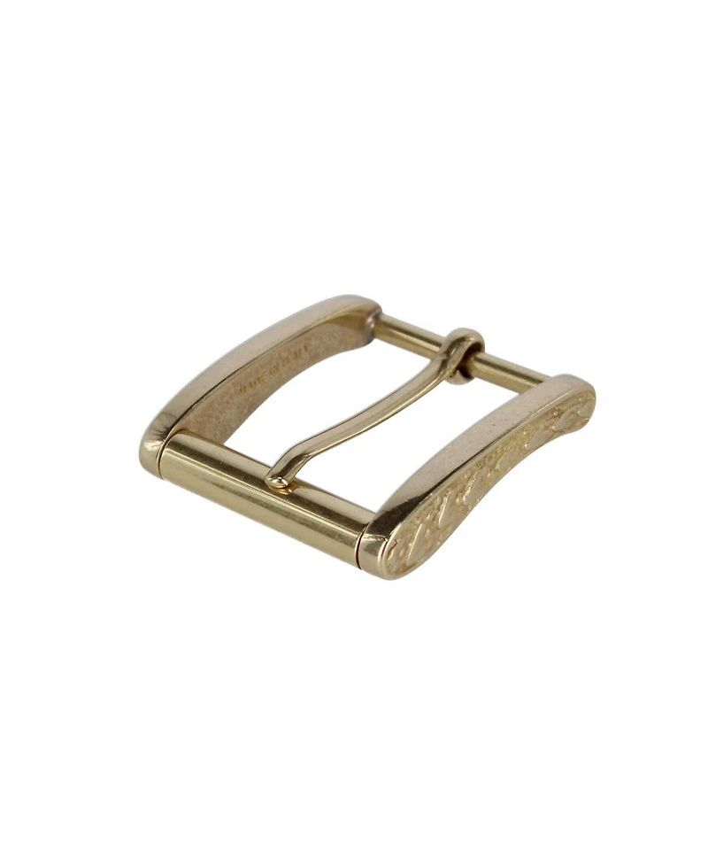 Trafalgar Men's 35mm Solid Brass Side Detailed Roller Harness Belt Buckle
