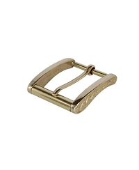 Trafalgar Men's 35mm Solid Brass Side Detailed Roller Harness Belt Buckle