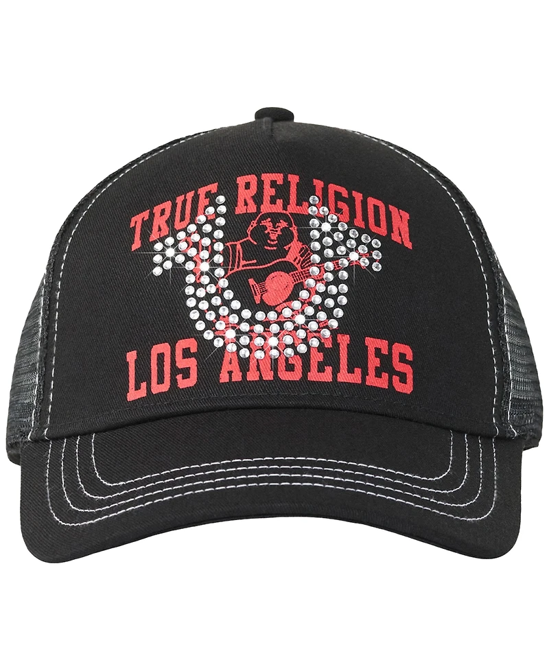 True Religion Men's Crystal Horseshoe Trucker Hat