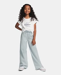 Calvin Klein Girls' 7-16 Seasonal Mono Logo Short-Sleeve T-Shirt