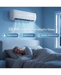 12000 Btu 17 SEER2 208-230V Ductless Mini Split Air Conditioner with Heat Pump