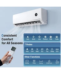 Sugift 24000 Btu 18.1 SEER2 208/230V Wifi Mini Split Air Conditioner with Alexa