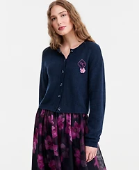 Jonathan Cohen X Macy's Women's Cropped Embroidered Fitted Cardigan, Exclusive