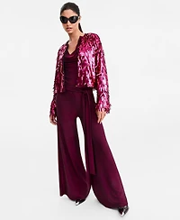 Lapointe X Macy's Women's Allover-Sequin Cropped Jacket, Exclusive