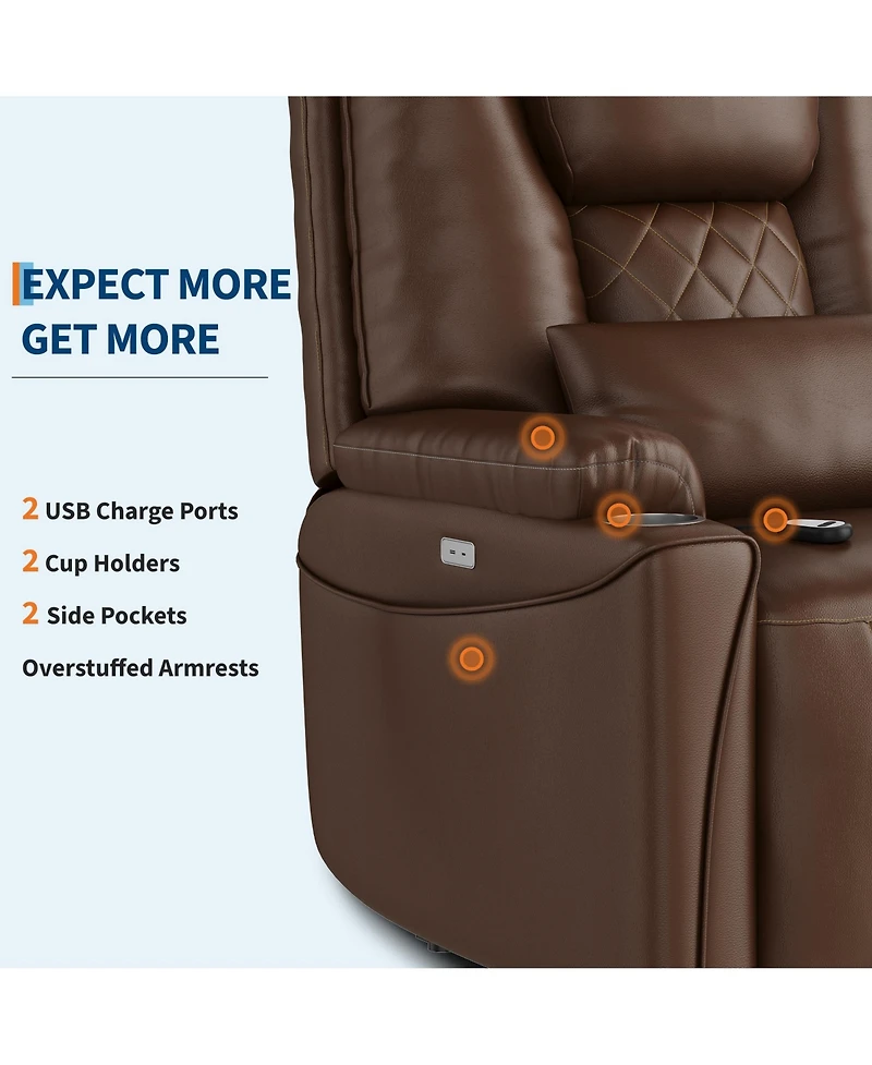 homfan Power Lift Recliner Chair for Living Room - Electric Stand Assist Seniors and Adults
