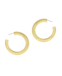 Steve Madden Gold Boho Snake Chain Hoop Earrings