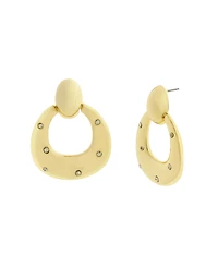 Steve Madden Gold Boho Doorknocker Earrings