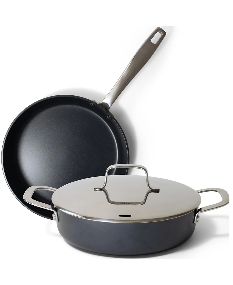 Alva Maestro 3pc Ceramic Nonstick 3.5 qt. Saute Pan & 11" Frying Pan Set