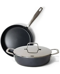 Alva Maestro 3pc Ceramic Nonstick 3.5 qt. Saute Pan & 11" Frying Pan Set