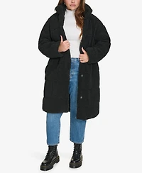 Levi's Plus Snap Closure Teddy Coat