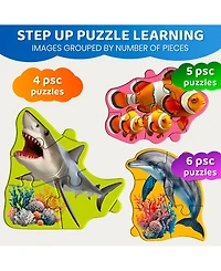 Quokka Step Up Magnetic Puzzles for Toddlers 1-3, Animal Puzzle Set One Book, Screen-Free Travel Games Kids 3-5 and Preschoolers