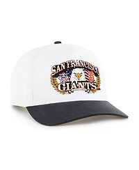 '47 Brand Men's White/Black San Francisco Giants Americana Eagle Hitch Adjustable Hat