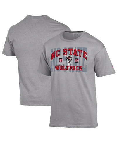 Champion Men's Heather Gray Nc State Wolfpack Varsity T-Shirt