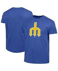 Champion Men's Royal Seattle Mariners Cooperstown Logo Tri-Blend T-Shirt