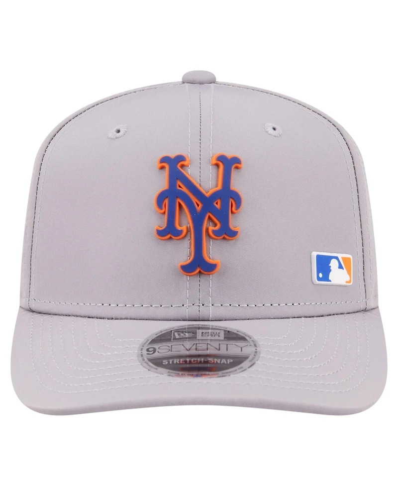 New Era Men's Gray New York Mets Laser Perforated 9SEVENTY Adjustable Hat