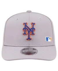 New Era Men's Gray New York Mets Laser Perforated 9SEVENTY Adjustable Hat