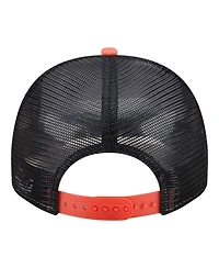 New Era Men's White/Orange Baltimore Orioles Foodie A-Frame 9FIFTY Trucker Snapback Hat