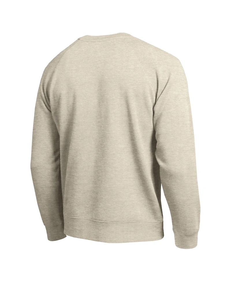 Champion Men's Oatmeal Boston Red Sox All-Star Soft Felt Raglan Sweatshirt