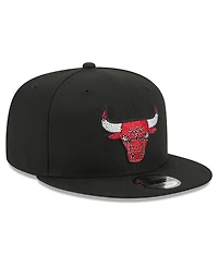 New Era Men's Black Chicago Bulls 2026 Nba Draft Crystal 9FIFTY Snapback Hat
