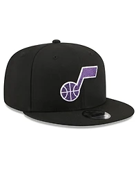 New Era Men's Black Utah Jazz 2026 Nba Draft Crystal 9FIFTY Snapback Hat