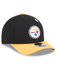 New Era Men's Black/Gold Pittsburgh Steelers 2026 Nfl Draft 9FORTY M-Crown Adjustable Hat