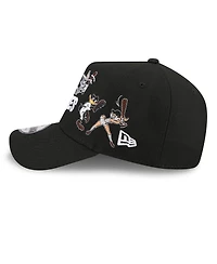 New Era Men's Black Pittsburgh Pirates Looney Tunes A-Frame 9FORTY Adjustable Hat