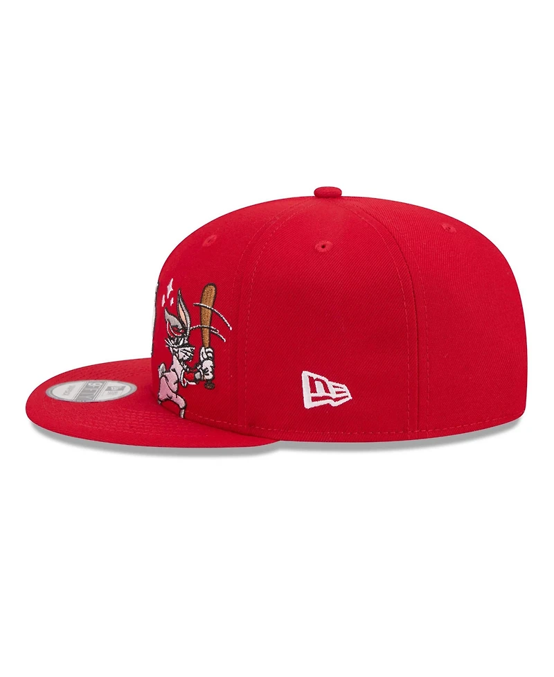 New Era Men's Red St. Louis Cardinals Looney Tunes Bugs Bunny 9FIFTY Snapback Hat