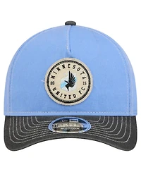 New Era Men's Light Blue Minnesota United Fc Jersey Hook 9FORTY Adjustable Hat