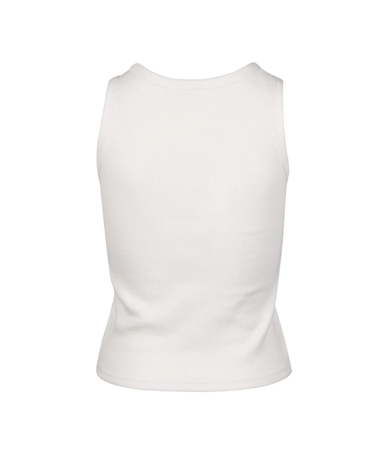 '47 Brand Women's Cream Philadelphia Phillies Floral Logo Ribbed Baby Tank Top