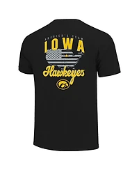 Image One Men's Black Iowa Hawkeyes America's Team T-Shirt