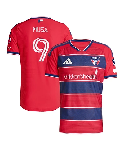 Adidas Men's Petar Musa Red Fc Dallas 2026 Dna Kit On-Field Authentic Patch Jersey