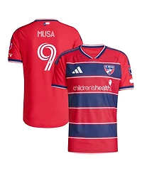 Adidas Men's Petar Musa Red Fc Dallas 2026 Dna Kit On-Field Authentic Patch Jersey