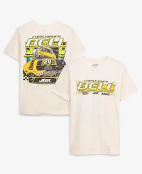 Joe Gibbs Racing Team Collection Men's Cream Christopher Bell 20 DeWalt/Interstate T-Shirt