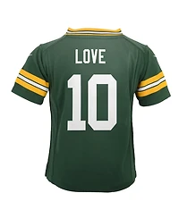 Nike Baby Boys and Girls Jordan Love Green Bay Packers Game Jersey