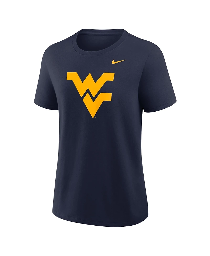 Nike Women's Navy West Virginia Mountaineers Primary Logo T-Shirt
