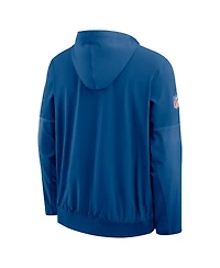 Nike Men's Royal Indianapolis Colts Sideline Anorak Half-Zip Hooded Jacket