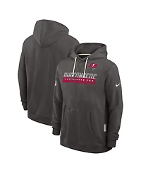 Nike Men's Pewter Tampa Bay Buccaneers Sideline Standard Issue Dri-fit Hoodie