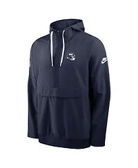 Nike Men's Navy New York Giants Alt Anorak Half-Zip Hooded Jacket