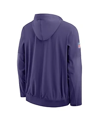 Nike Men's Purple Minnesota Vikings Alt Anorak Half-Zip Hooded Jacket