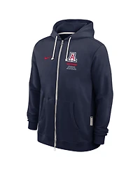 Nike Men's Navy Arizona Wildcats 2026 Sideline Standard Issue Dri-fit Full-Zip Hoodie