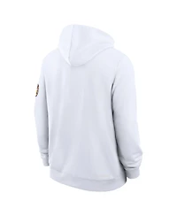 Nike Men's White Lsu Tigers 2026 Sideline Standard Issue Dri-fit Hoodie