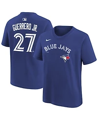 Nike Big Boys and Girls Vladimir Guerrero Jr. Royal Toronto Blue Jays Name & Number T-Shirt