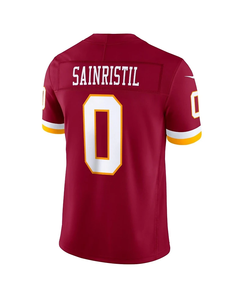 Nike Men's Mike Sainristil Burgundy Washington Commanders Team Vapor F.u.s.e. Stitched Limited Jersey