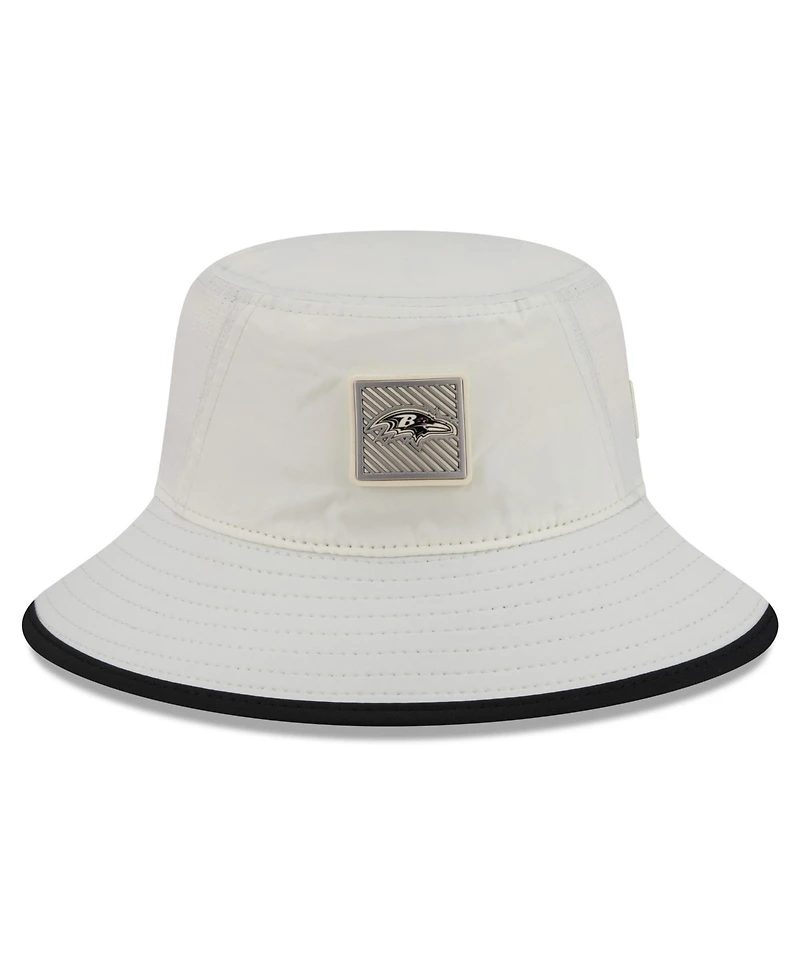 New Era Men's Cream Baltimore Ravens 2026 Nfl Training Camp Sport Bucket Hat